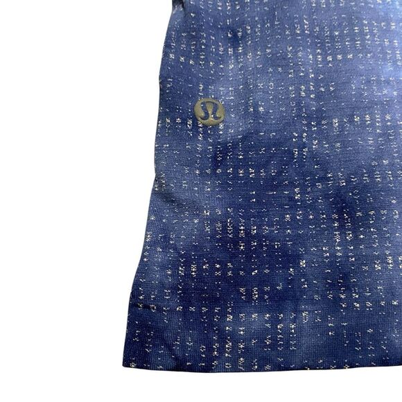 Lululemon Men’s Metal Vent Tech Long Sleeve Shirt Marble Dye Blue Nile XS - Picture 6 of 10